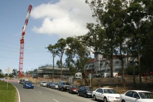 Construction minimised parking at Griffith